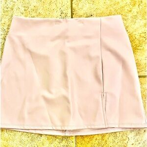 Pink. Faux leather skirt. By Altar’D State.